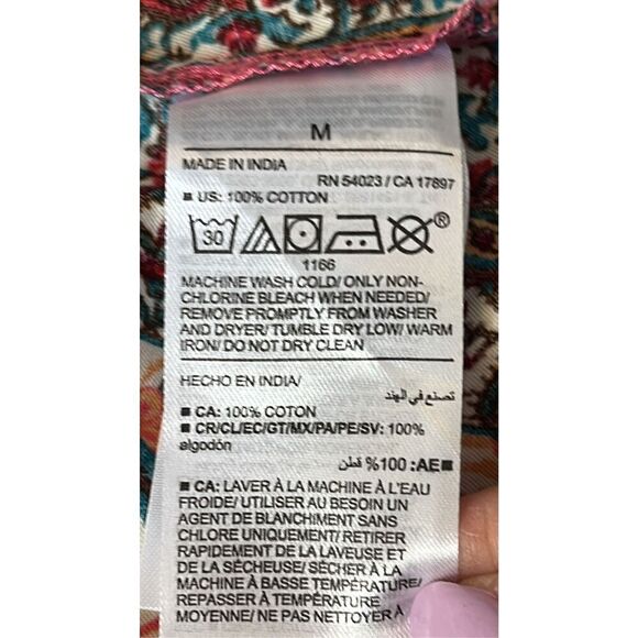 Old Navy Women’s Medium Waist-Defining Cami Midi Dress in Pink Paisley - Picture 9 of 10